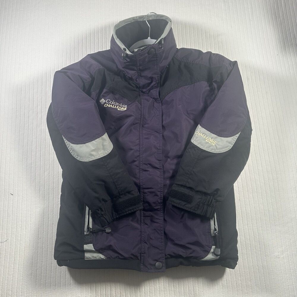 Columbia Challenge Series Ski Jacket Womens Small Purple Black Coat